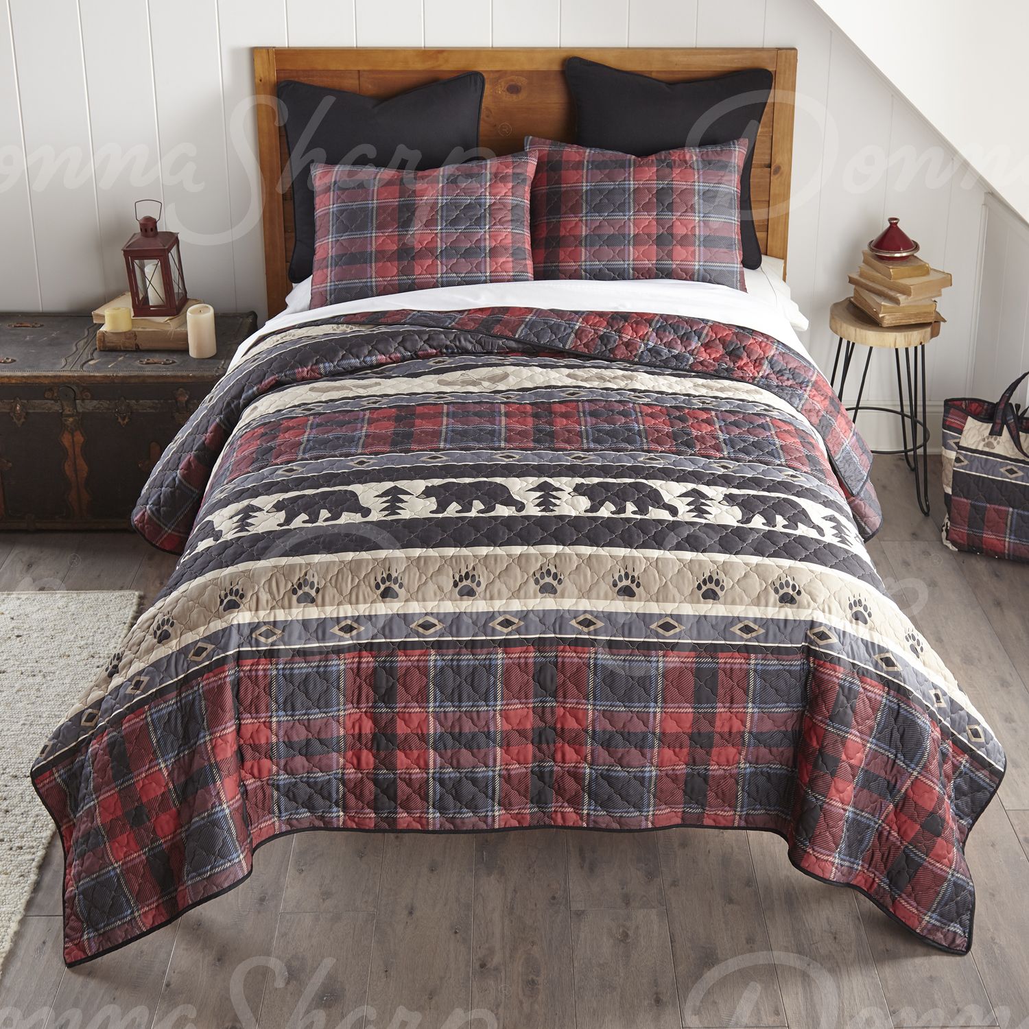 Canoe Trip Quilted Bedding Set