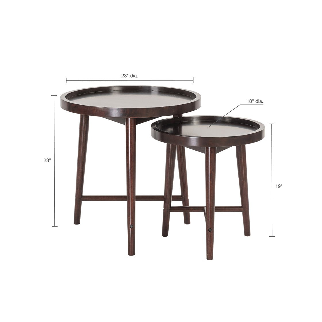 Intersect Nesting Tables (Set of 2)