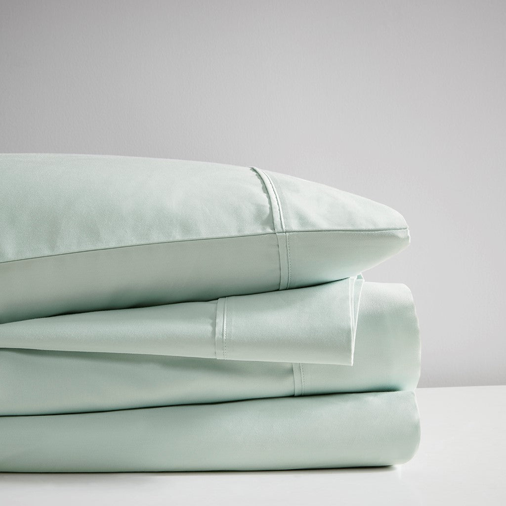 400 Thread Count Wrinkle Resistant Cotton Sateen Sheet Set