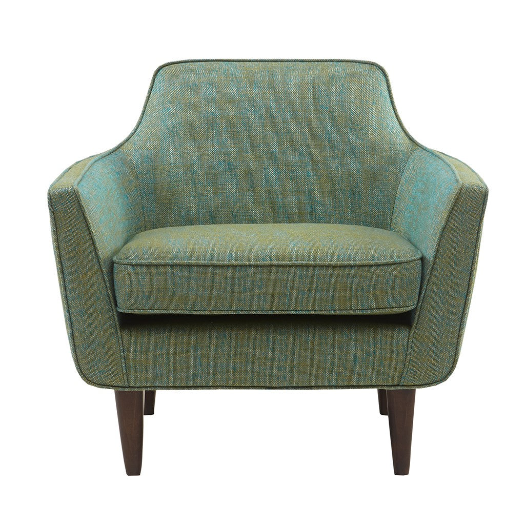 Cruz Blue-Green Mid Century Accent Chair