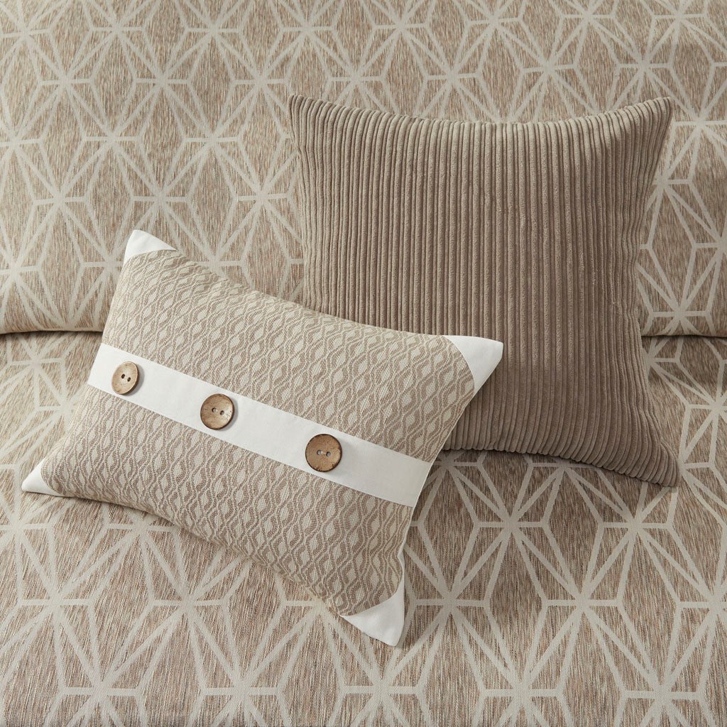 Grace Geometric Jacquard Comforter Set