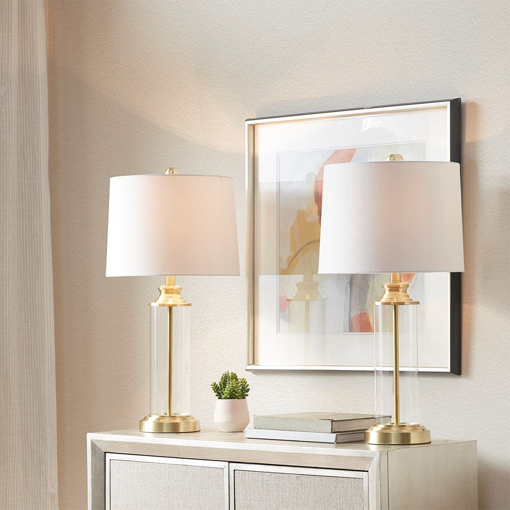Clarity Gold Table Lamp Set of 2
