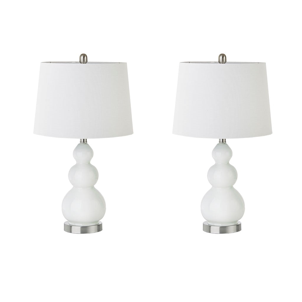 Covey White Table Lamp Set of 2