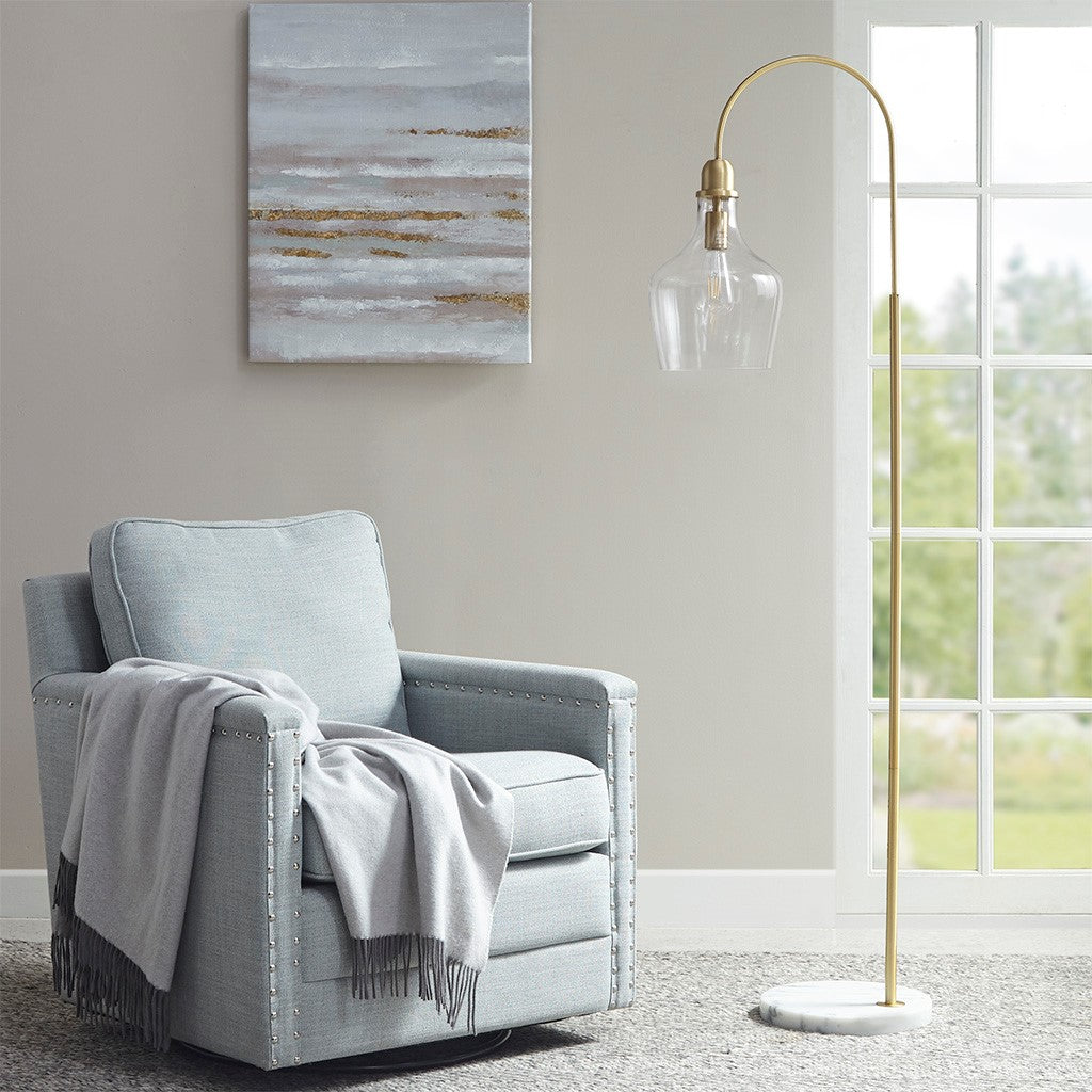 Auburn Gold Floor Lamp