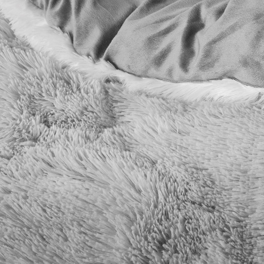 Cleo Ombre Shaggy Fur Comforter Set
