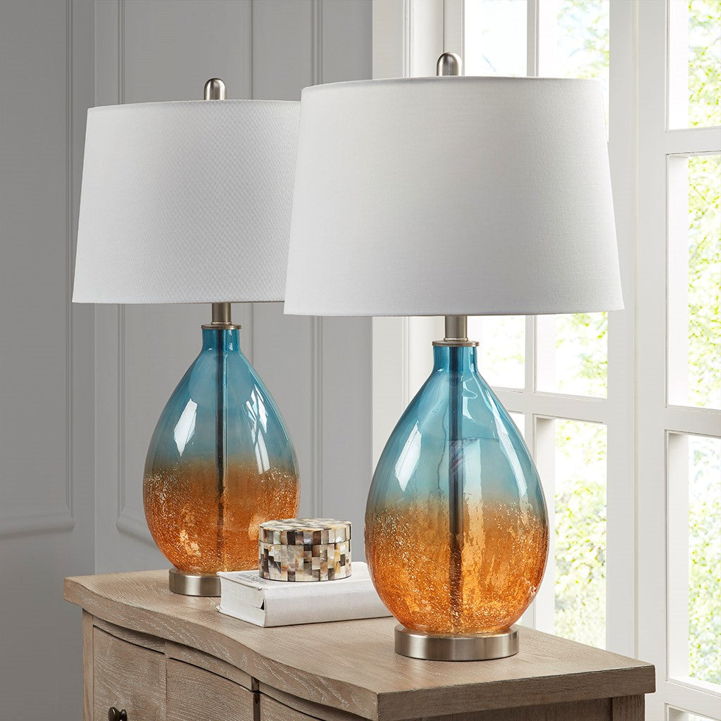 Cortina Blue Table Lamp Set of 2