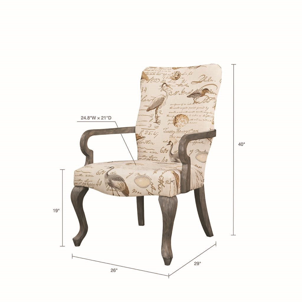 Arnau Goose Neck Ivory Multi Arm Chair
