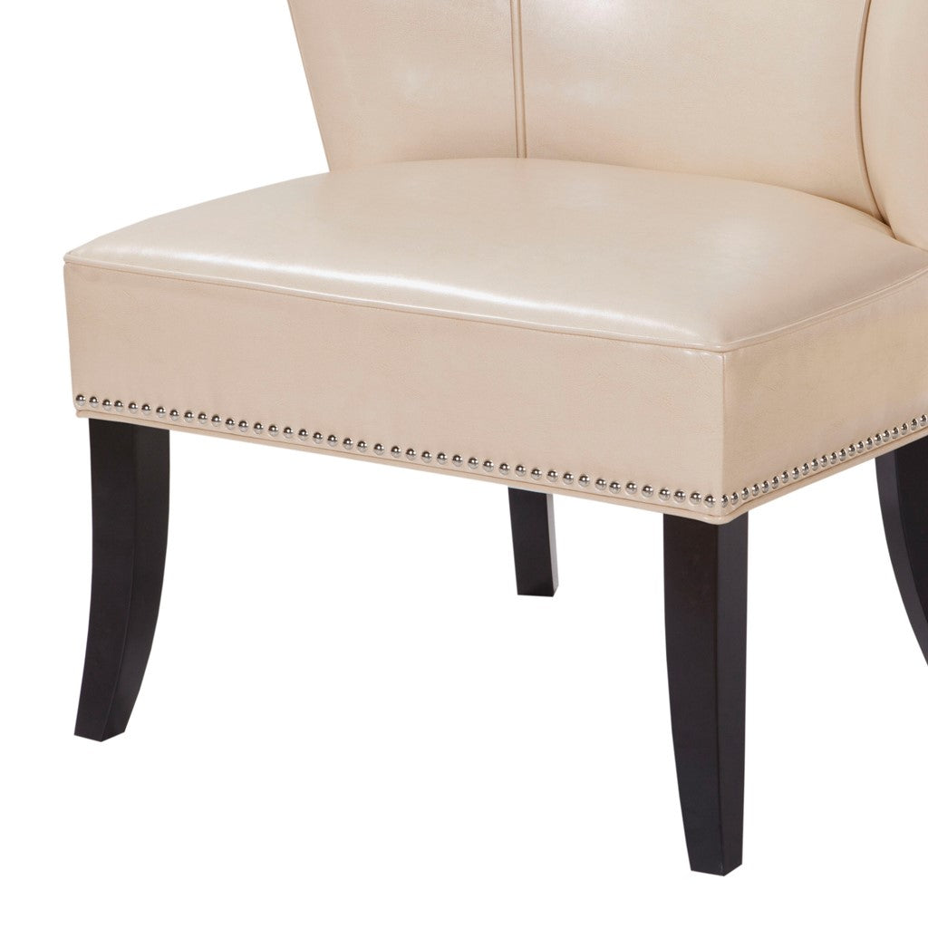 Hilton Armless Ivory Accent Chair