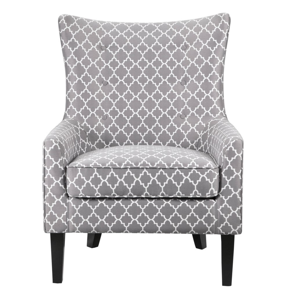 Carissa Shelter Grey Wing Chair
