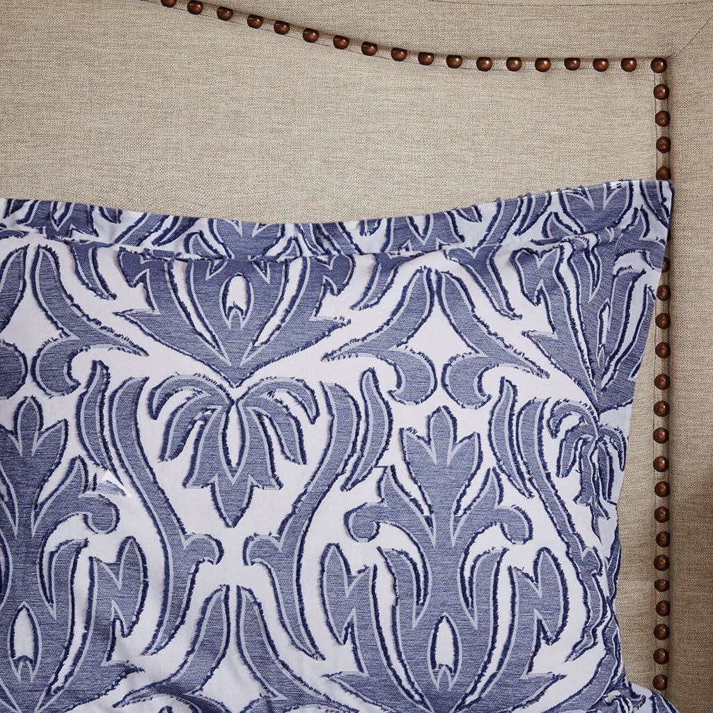 Maison Cotton Clip Jacquard Damask Comforter Set