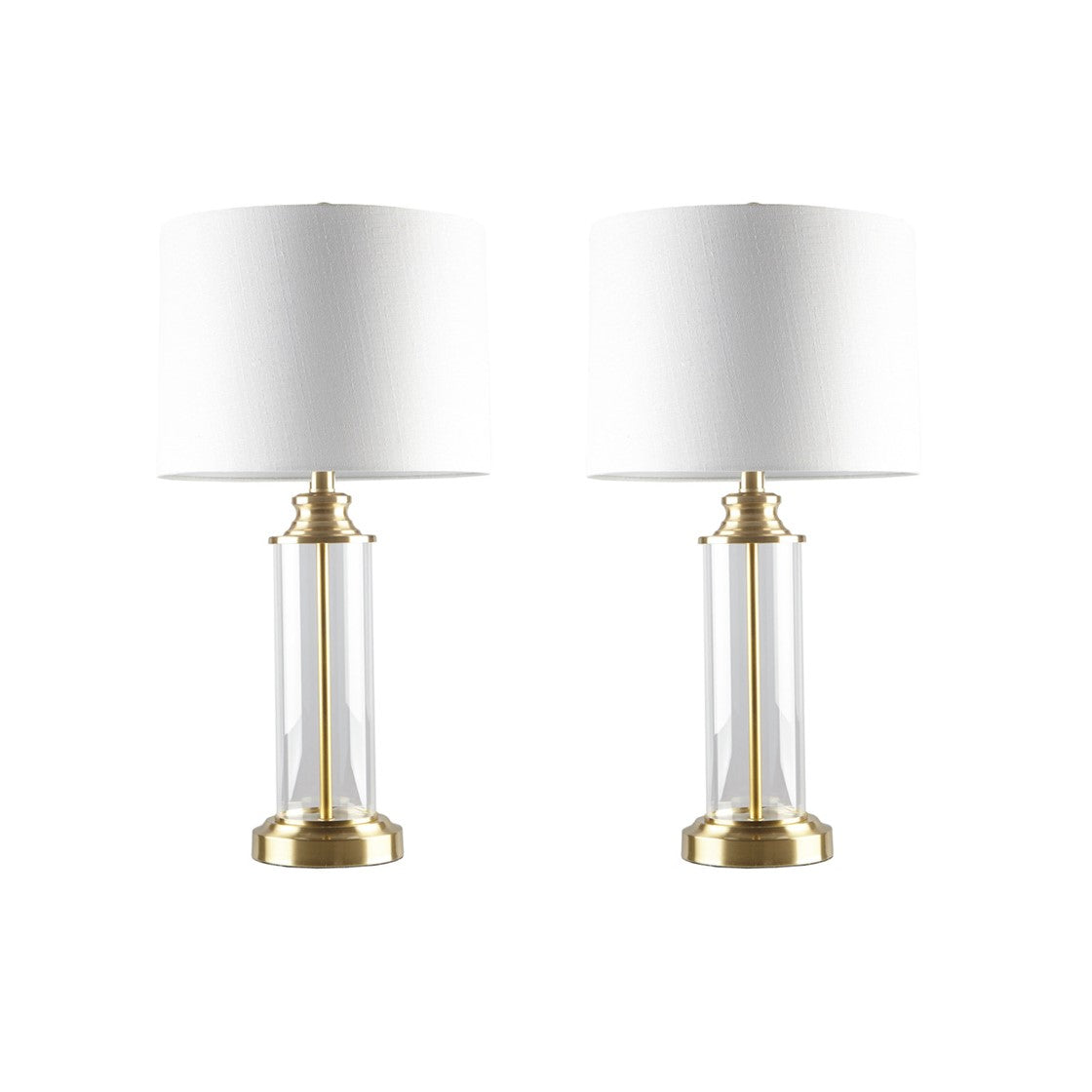 Clarity Gold Table Lamp Set of 2