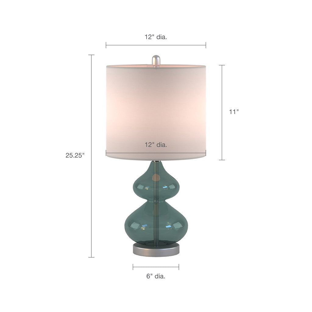 Ellipse Blue Table Lamp Set of 2