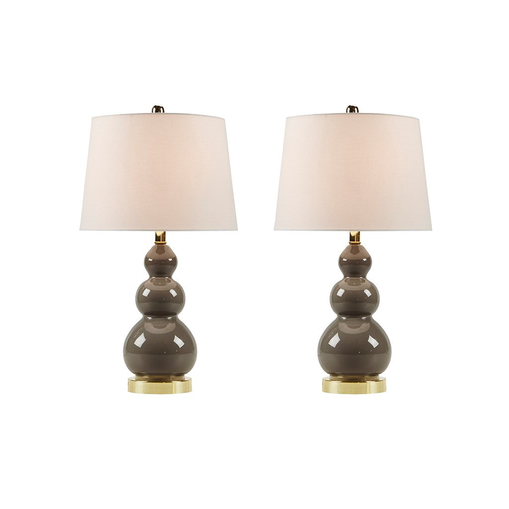 Covey Grey Table Lamp Set of 2