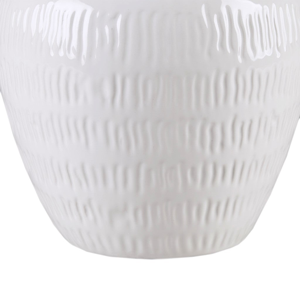 Celine Ceramic White Table Lamp