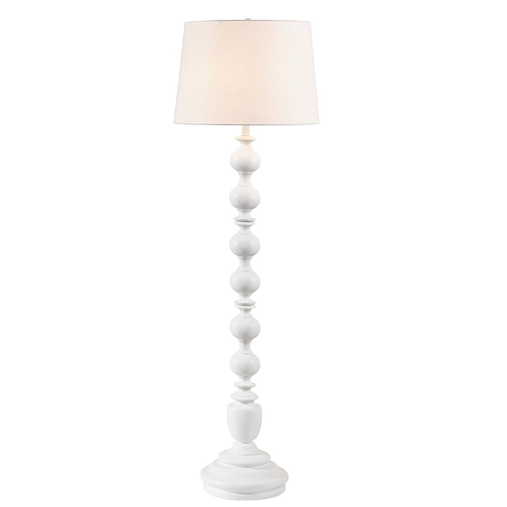 Astoria Column White Floor Lamp