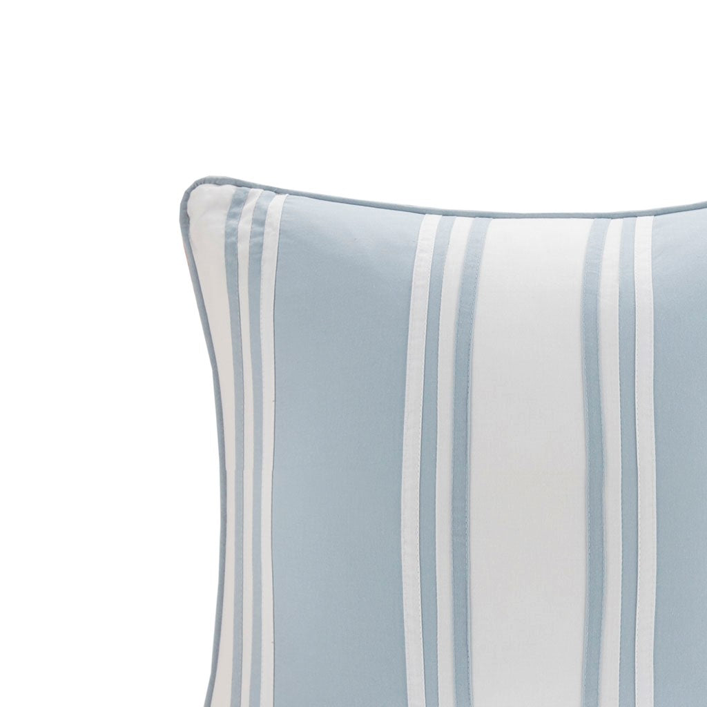 Crystal Beach Pieced Square Pillow