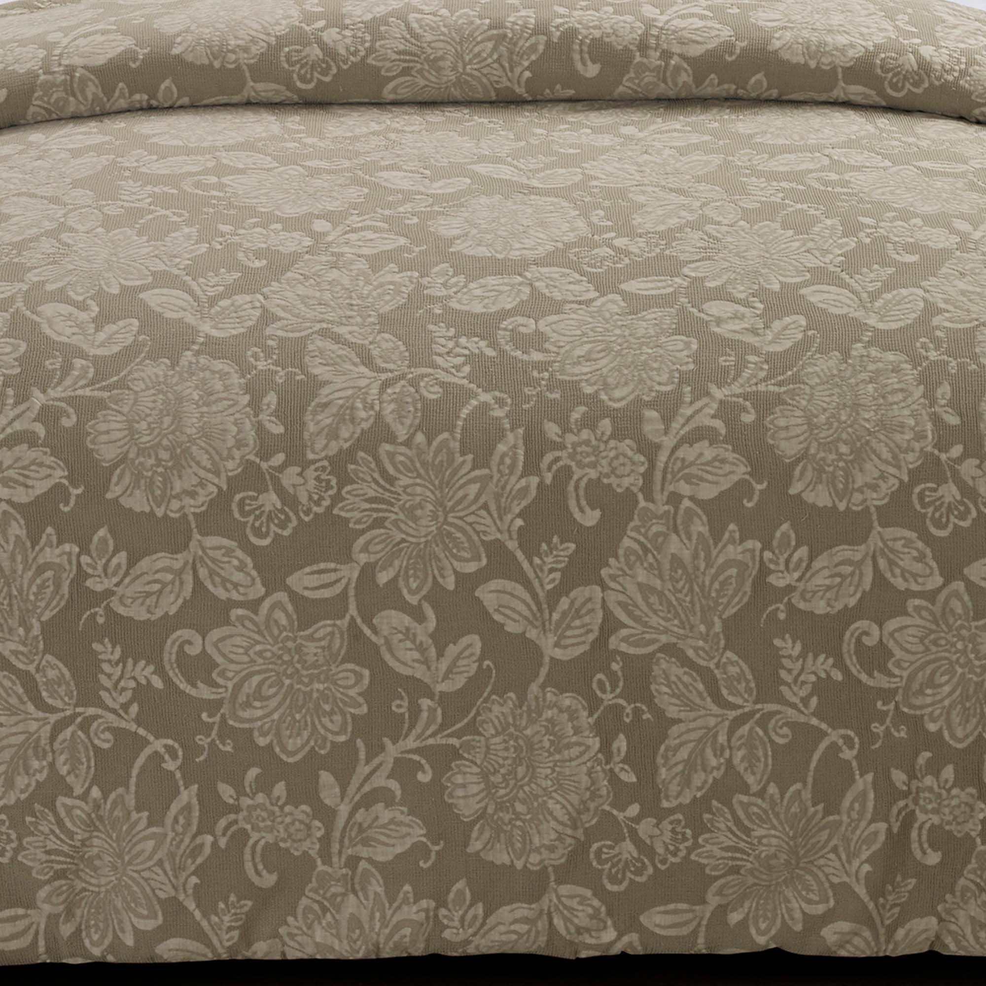 Amadora Taupe 3-Piece Comforter Set Comforter Sets By Donna Sharp