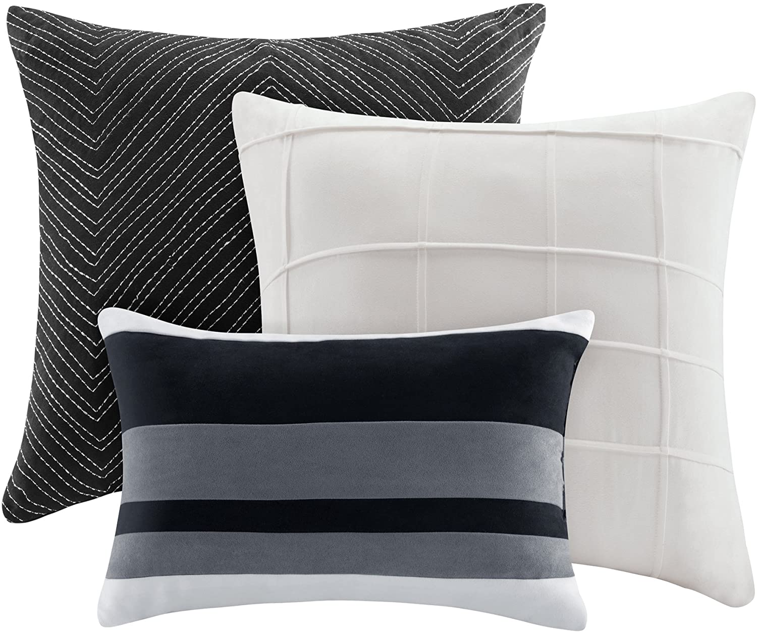 Bridgeport Grey 7-Piece Comforter Set Comforter Sets By Olliix/JLA HOME (E & E Co., Ltd)