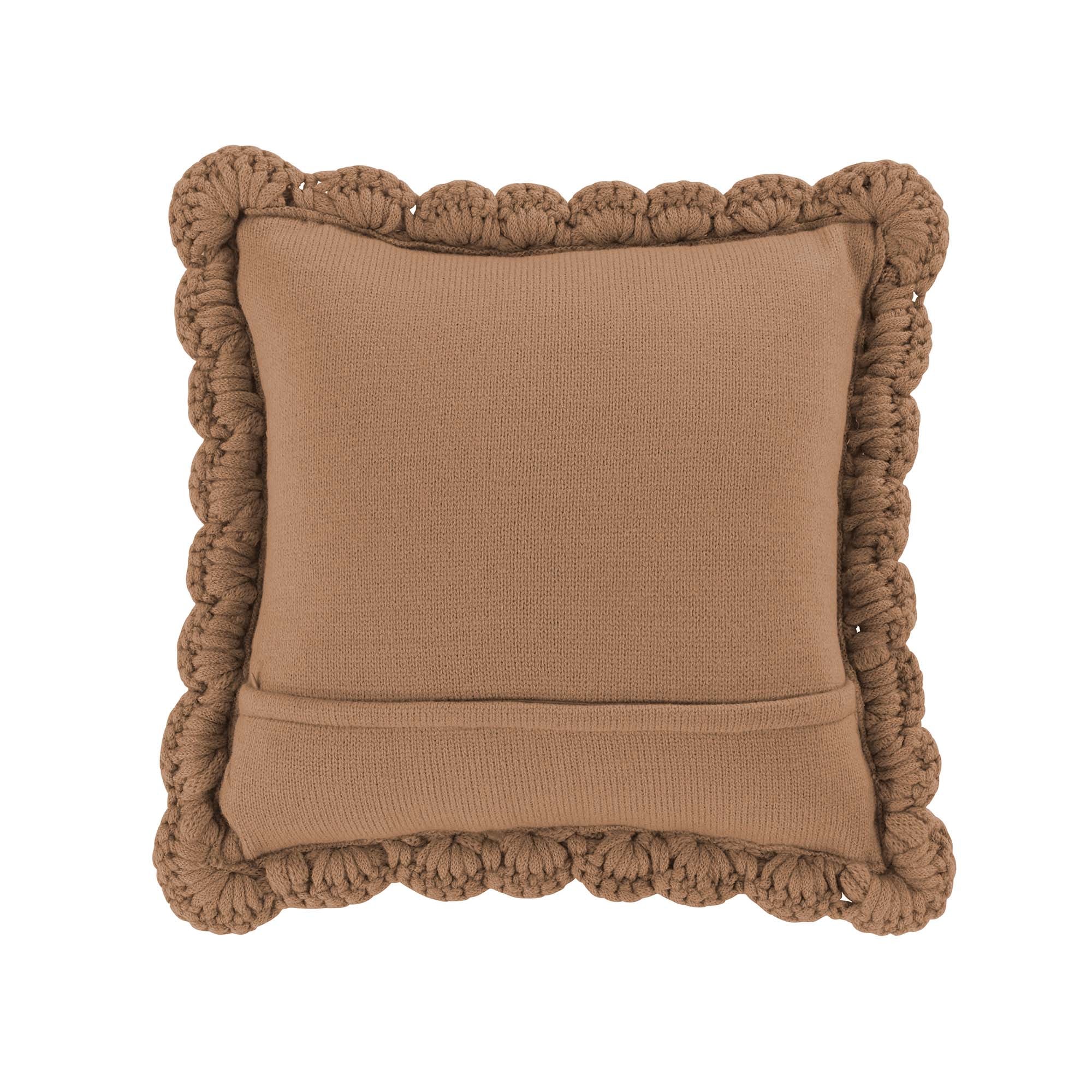Chunky Knitted Camel Decorative Pillow Throw Pillows By Donna Sharp