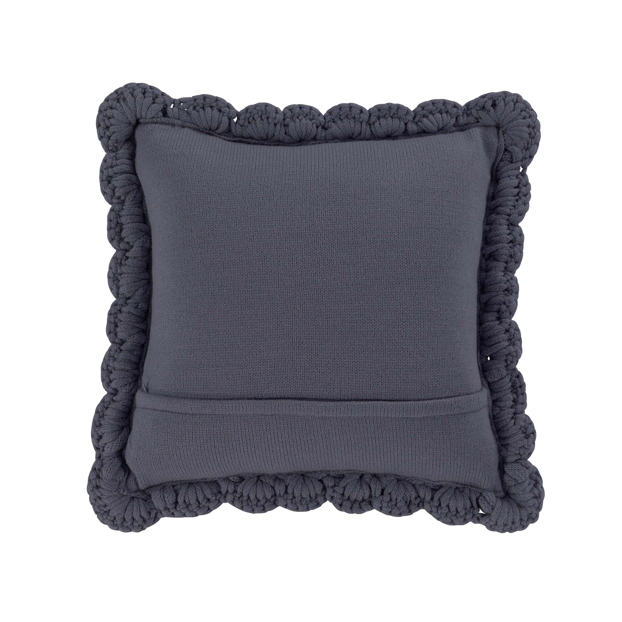 Chunky Knitted Indigo Decorative Pillow Throw Pillows By Donna Sharp