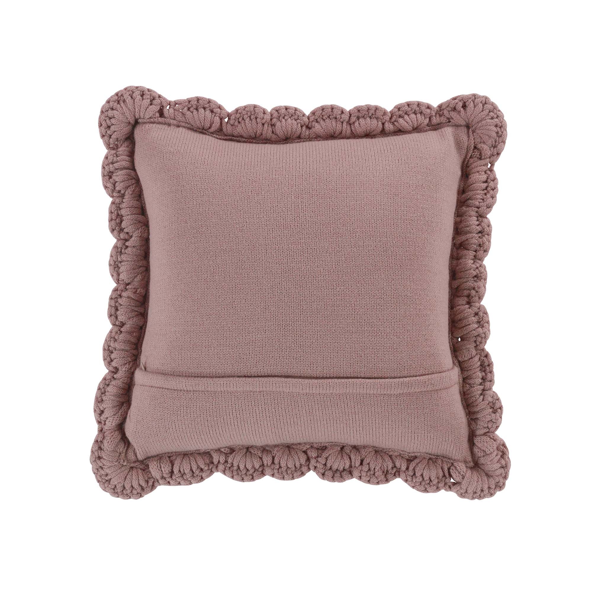 Chunky Knitted Mauve Decorative Pillow Throw Pillows By Donna Sharp