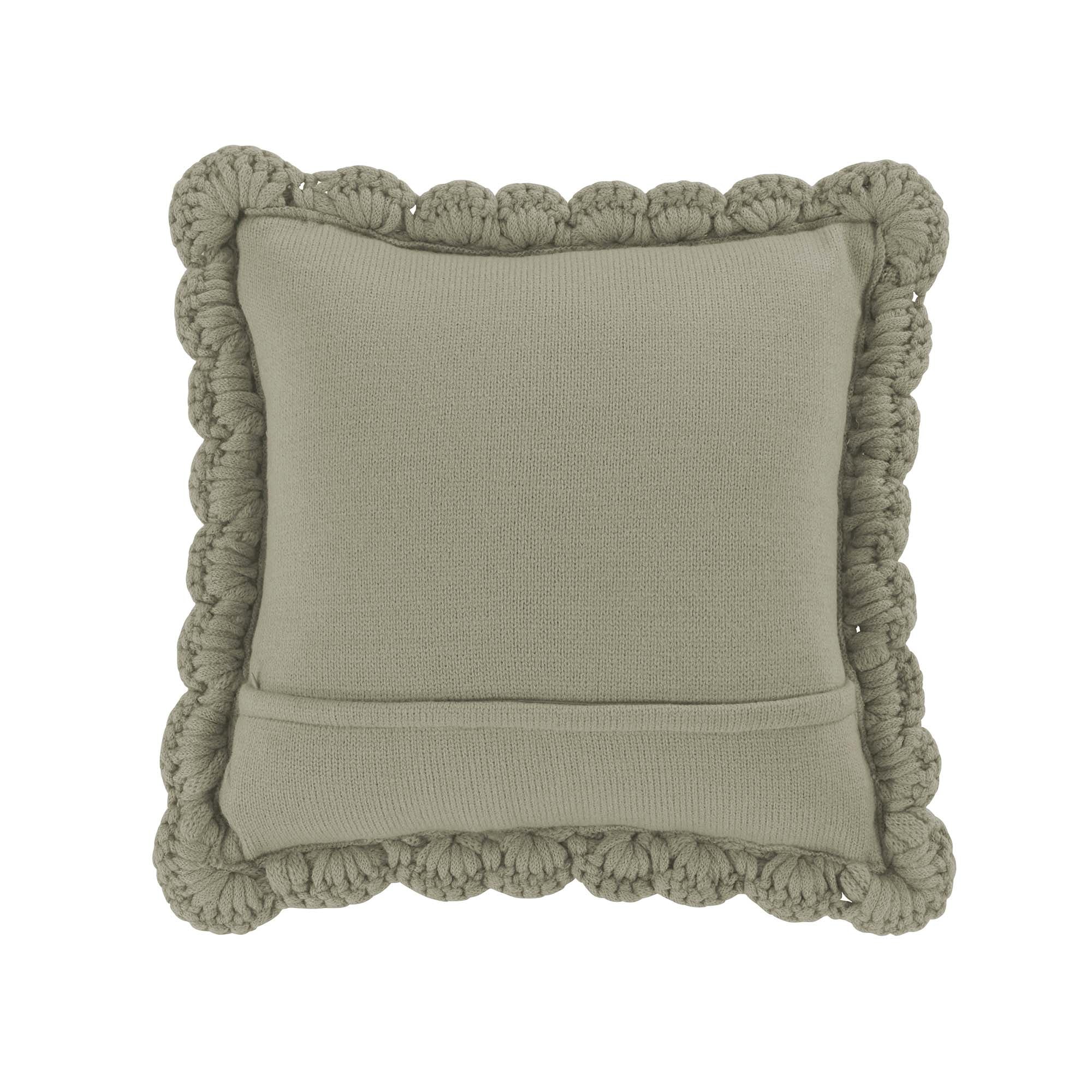 Chunky Knitted Sage Decorative Pillow Throw Pillows By Donna Sharp