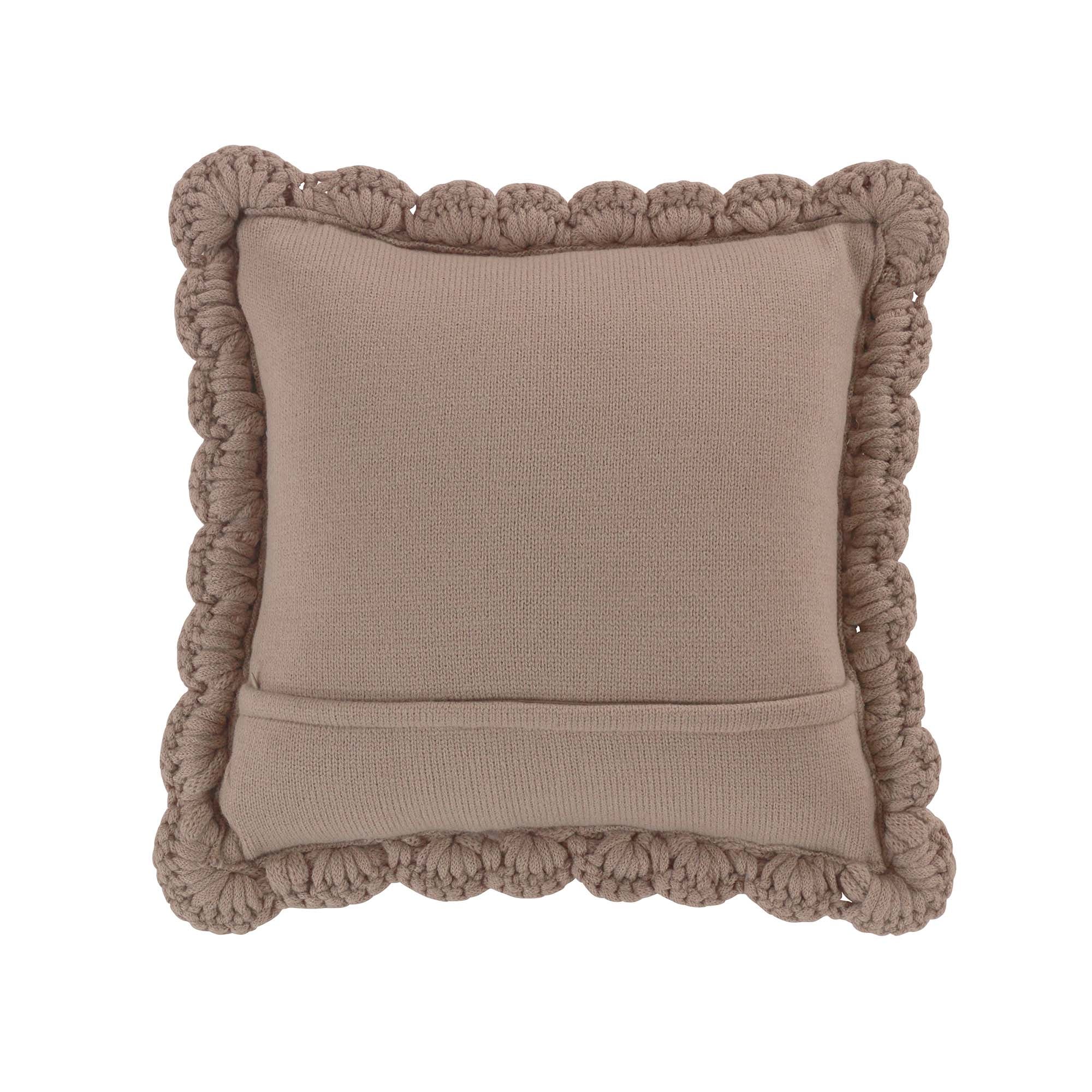 Chunky Knitted Taupe Decorative Pillow Throw Pillows By Donna Sharp