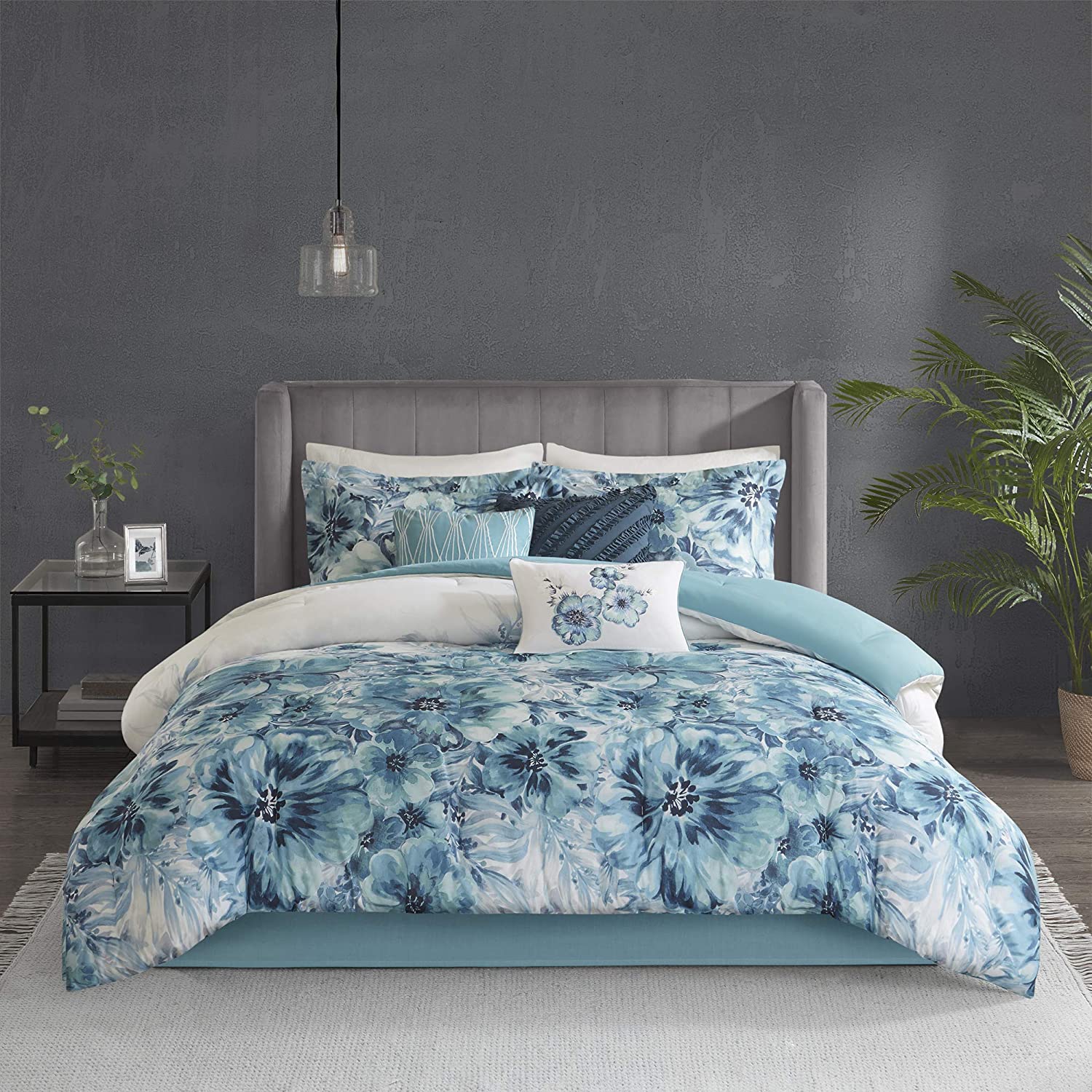 Birmingham Teal 7-Piece Comforter Set Comforter Sets By Olliix/JLA HOME (E & E Co., Ltd)