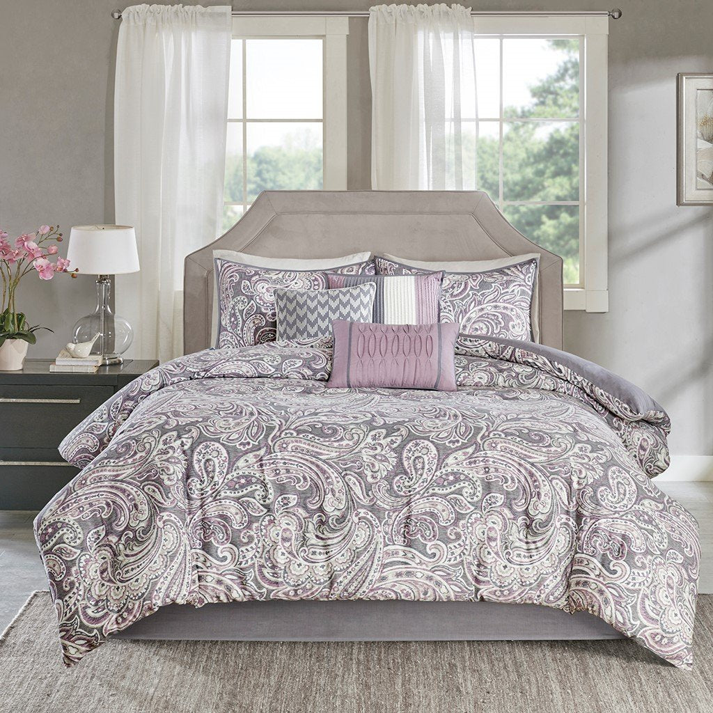 Gabby Purple 7-Piece Comforter Set Comforter Sets By Olliix/JLA HOME (E & E Co., Ltd)