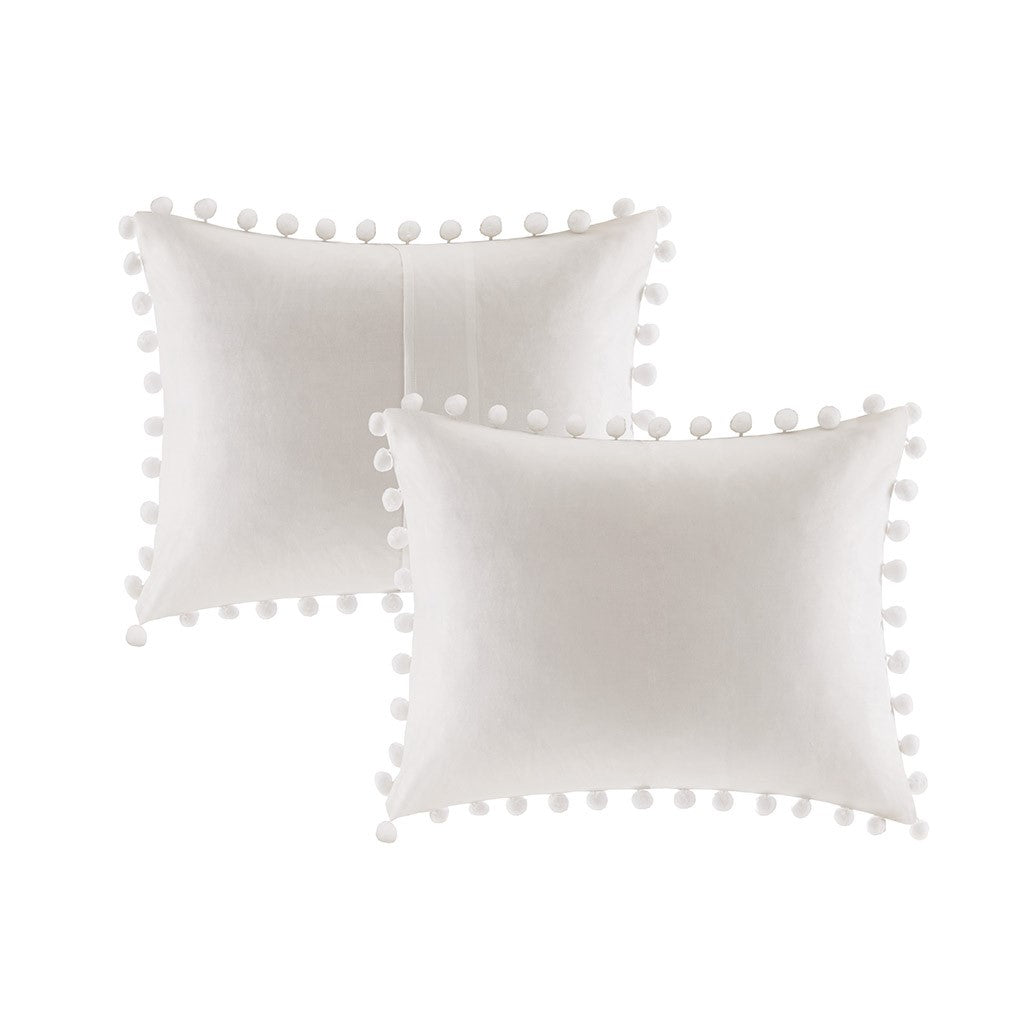 Leona 3 Piece Pom Pom Cotton Comforter Set