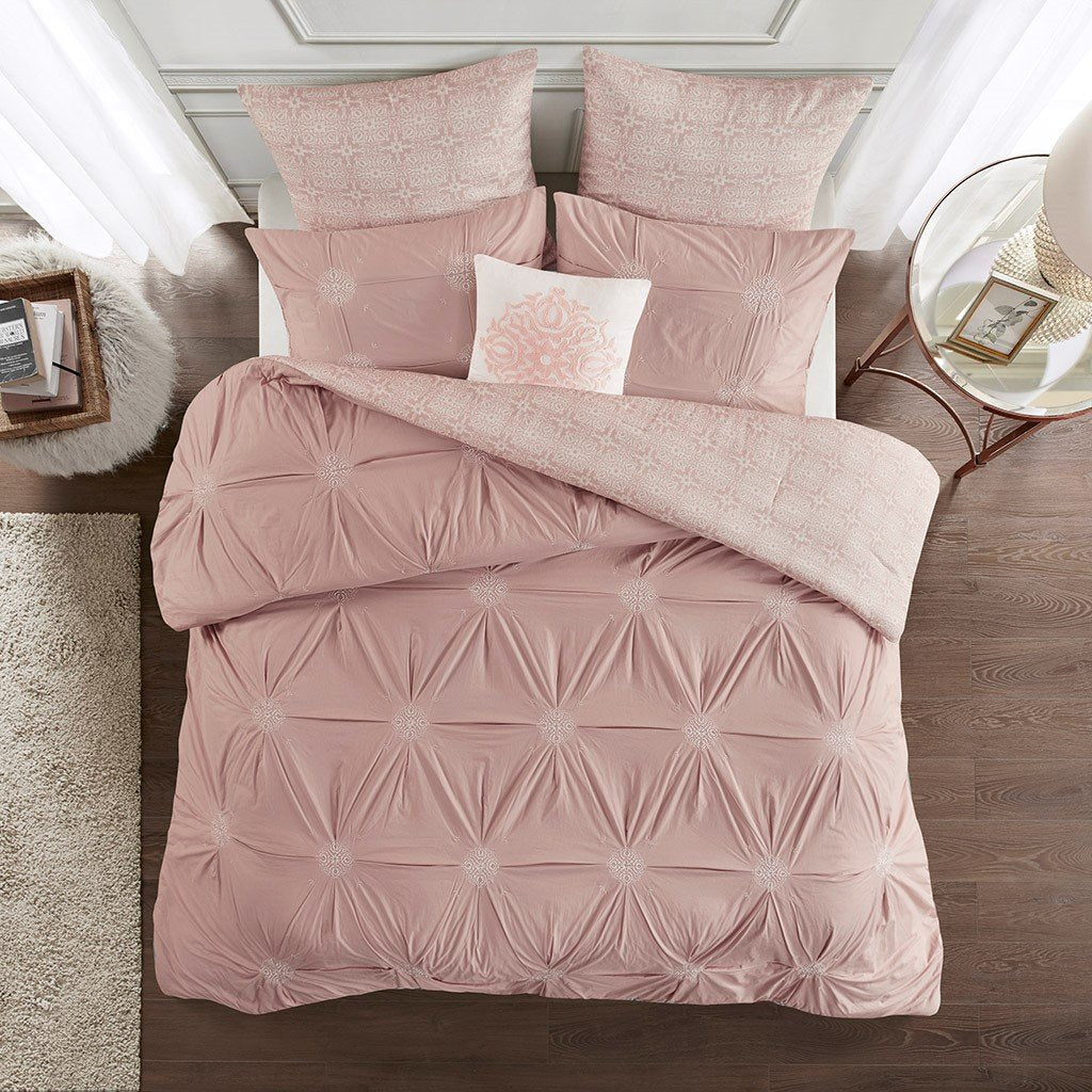 Malia Blush 6-Piece Comforter Set Comforter Sets By Olliix/JLA HOME (E & E Co., Ltd)