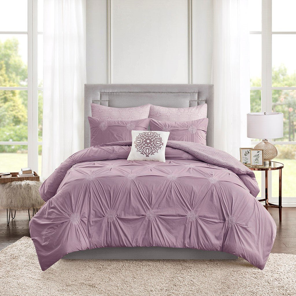 Malia Lavender 6-Piece Comforter Set Comforter Sets By Olliix/JLA HOME (E & E Co., Ltd)