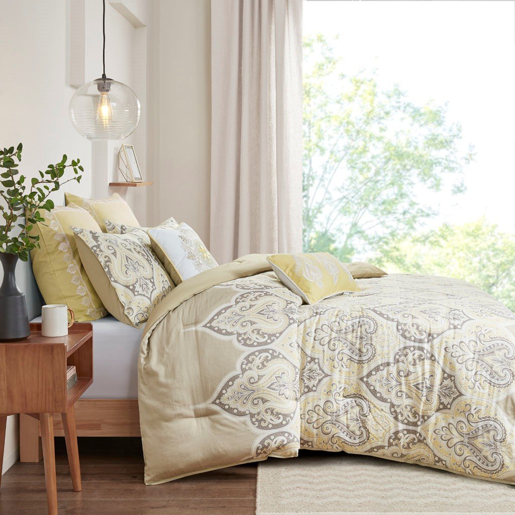 Austin Yellow 7-Piece Comforter Set Comforter Sets By Olliix/JLA HOME (E & E Co., Ltd)