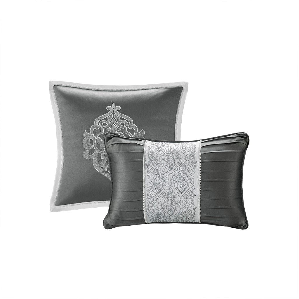 Virginia Silver 8-Piece Comforter Set Comforter Sets By Olliix/JLA HOME (E & E Co., Ltd)