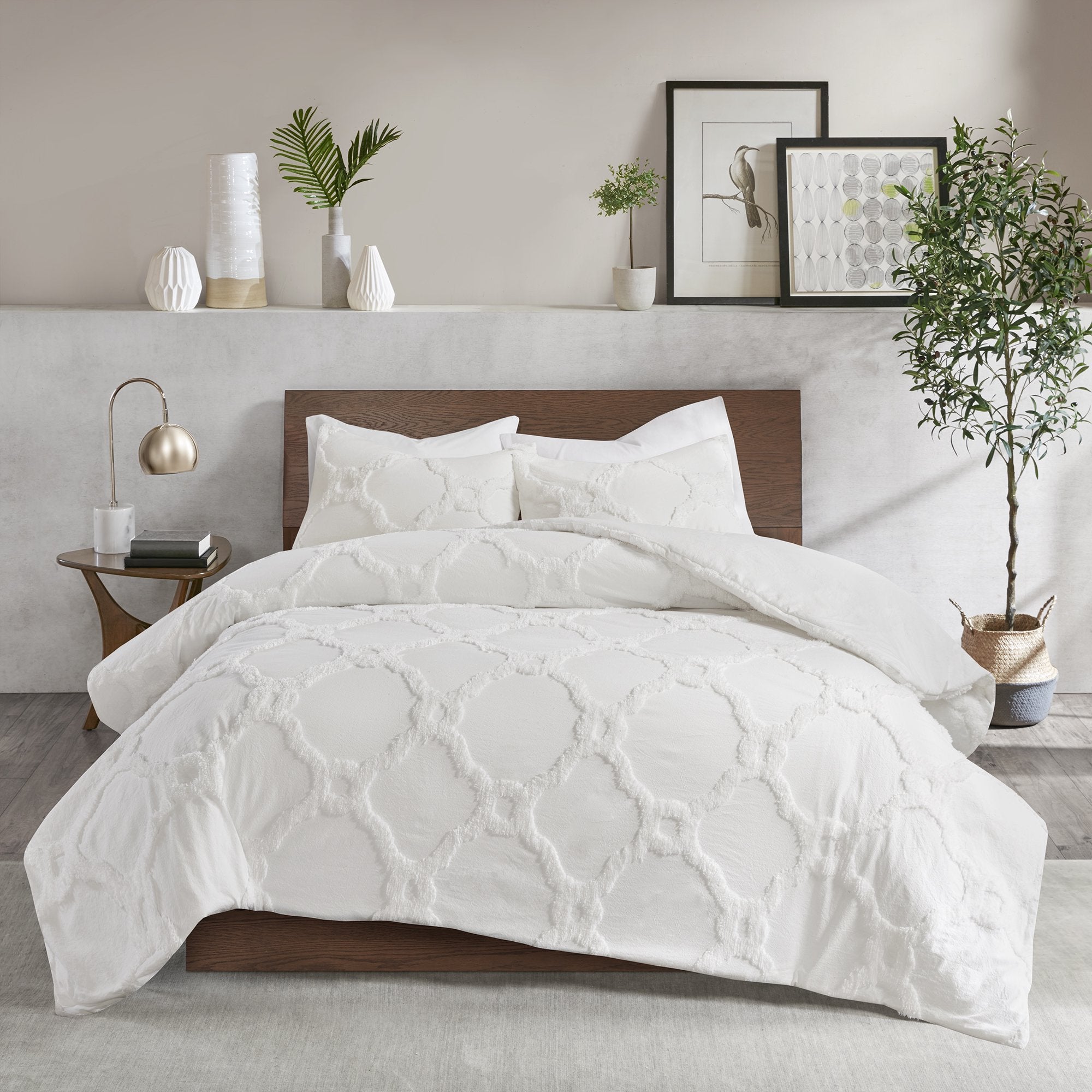 Pacey Off White 3-Piece Comforter Set Comforter Sets By Olliix/JLA HOME (E & E Co., Ltd)