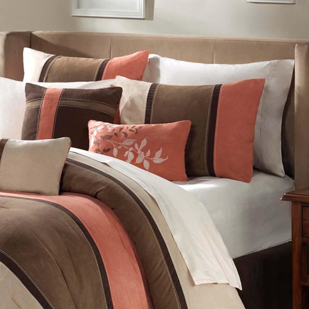 Palisades Coral 7-Piece Comforter Set Comforter Sets By Olliix/JLA HOME (E & E Co., Ltd)