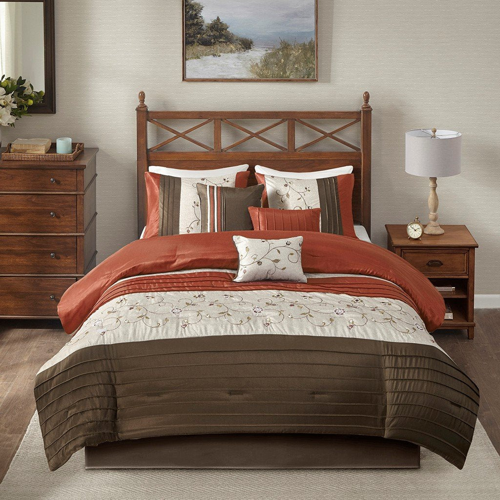 Serene Spice 7-Piece Comforter Set Comforter Sets By Olliix/JLA HOME (E & E Co., Ltd)