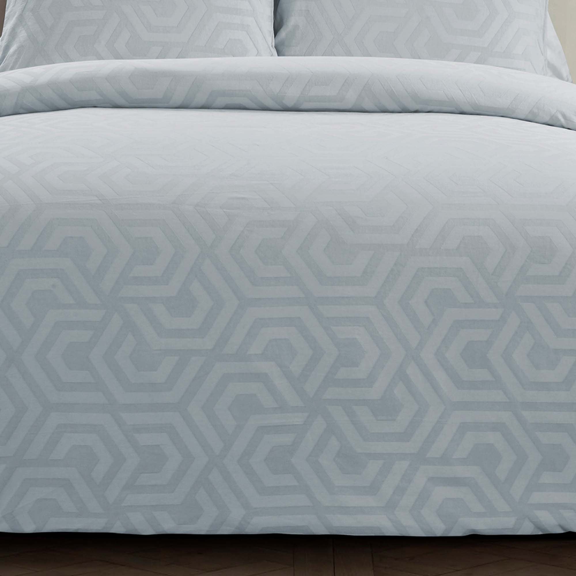 Seville Soft Blue 3-Piece Comforter Set Comforter Sets By Donna Sharp
