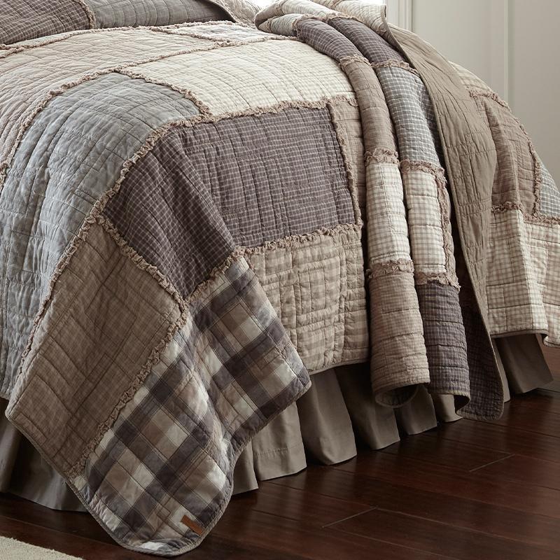 Smoky Cobblestone 3-Piece Cotton Quilt Set Quilt Sets By Donna Sharp