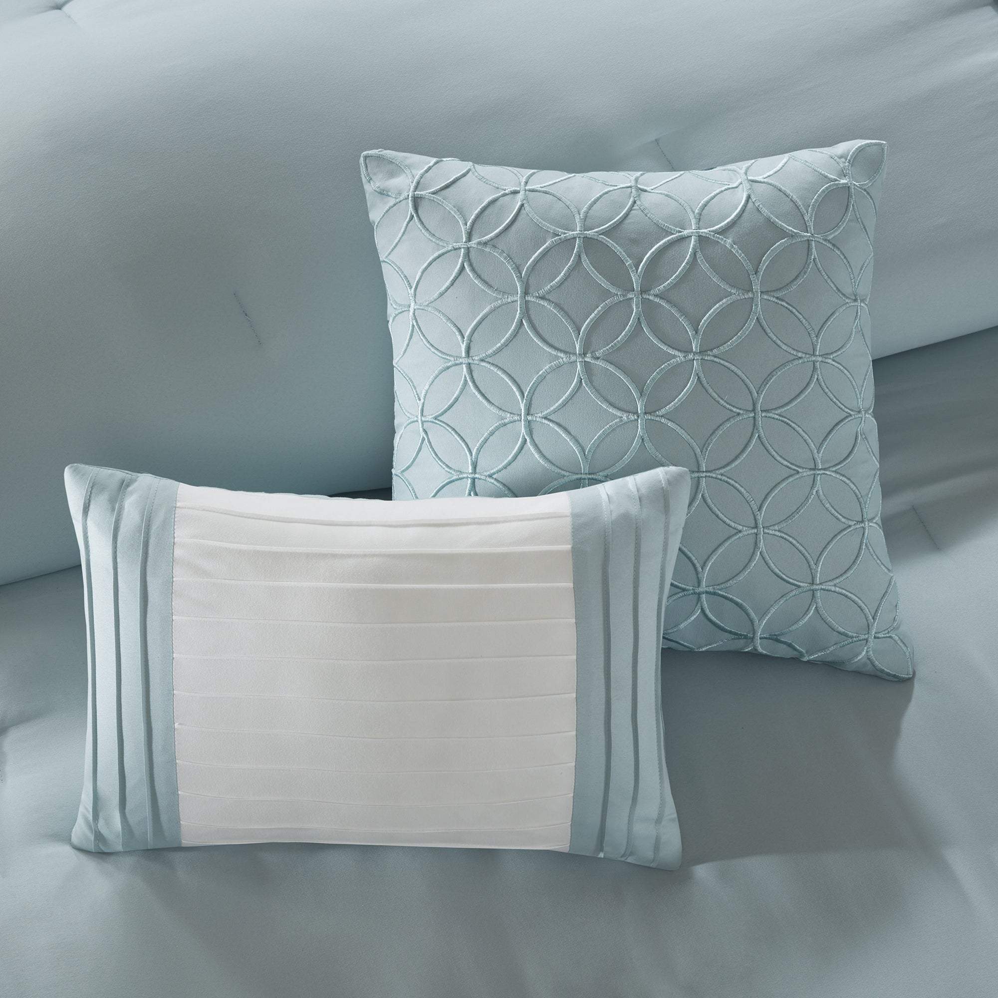Stratford Aqua 8-Piece Comforter Set Comforter Sets By Olliix/JLA HOME (E & E Co., Ltd)