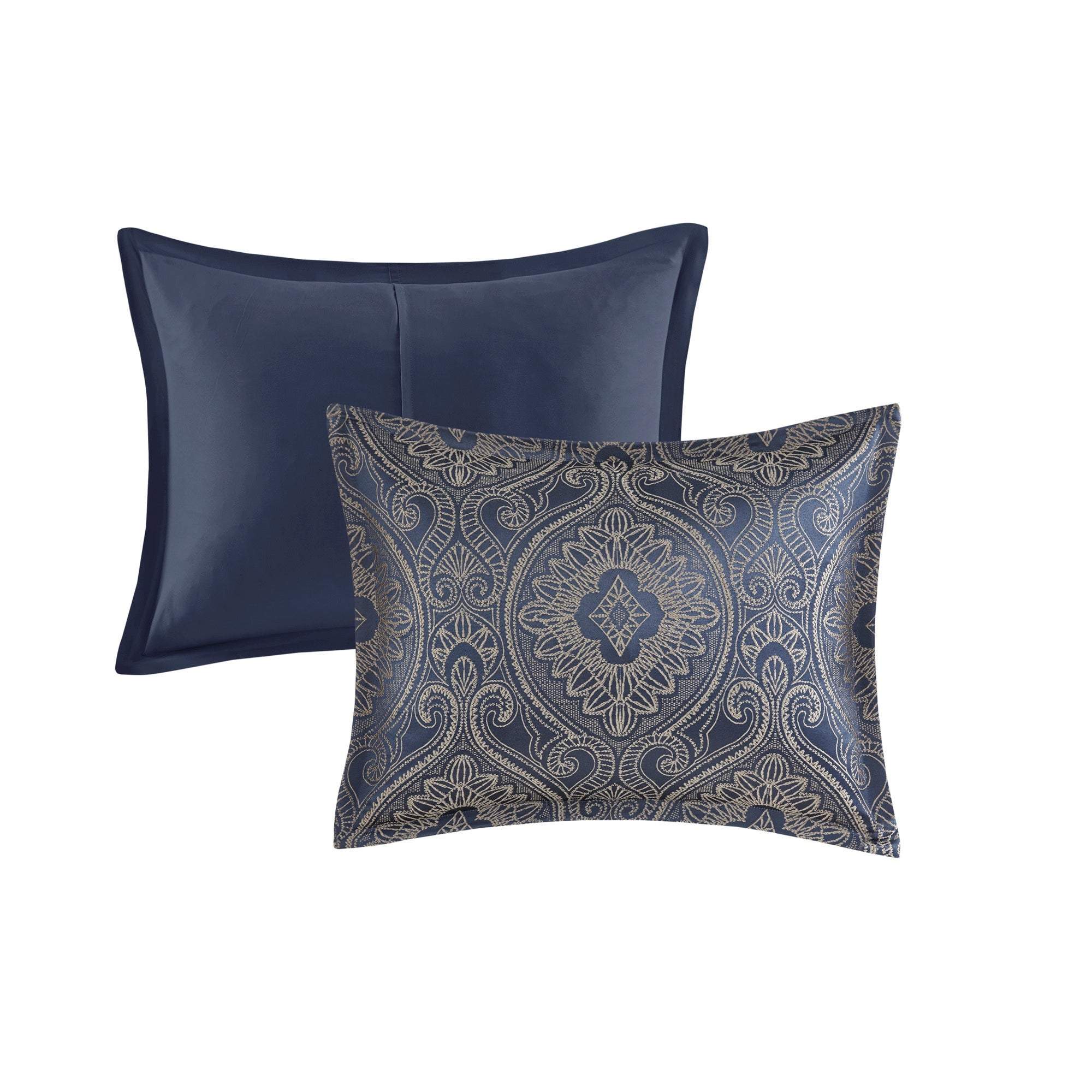 Tristen Navy 7-Piece Comforter Set Comforter Sets By Olliix/JLA HOME (E & E Co., Ltd)