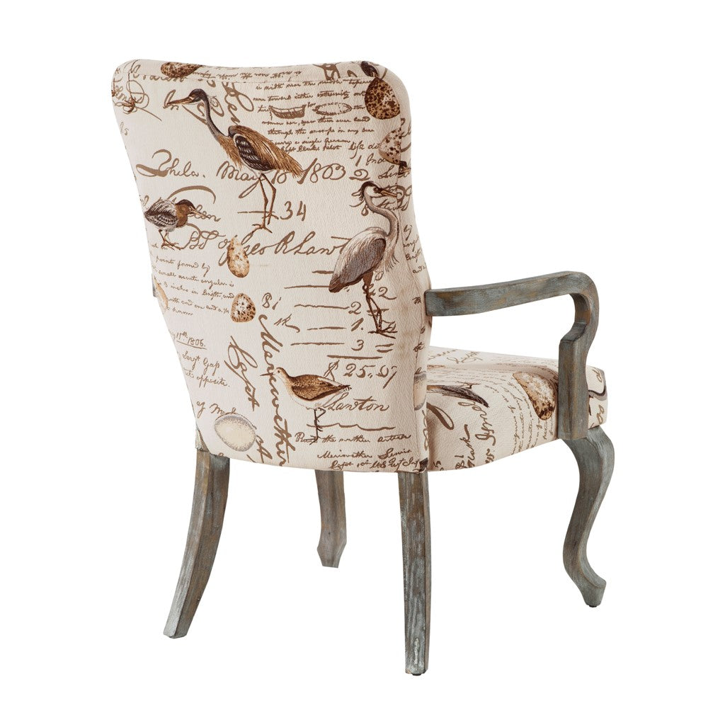 Arnau Goose Neck Ivory Multi Arm Chair