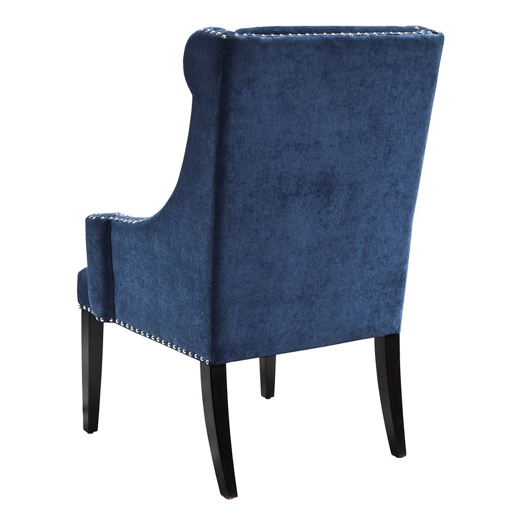 Marcel High Back Blue Wing Chair