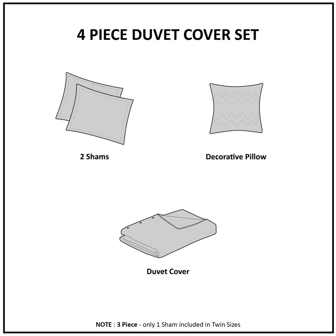 Lumi Striped Duvet Cover Set