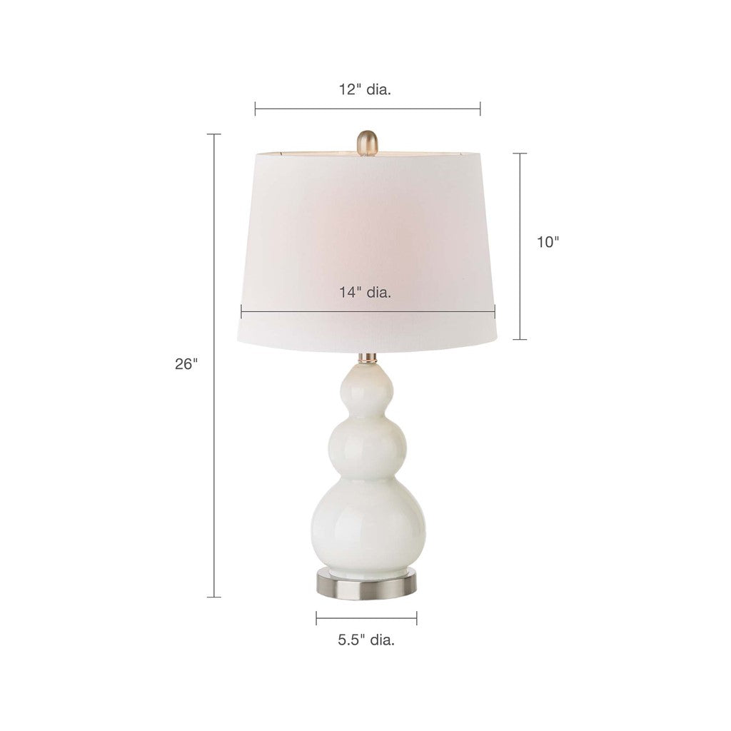 Covey White Table Lamp Set of 2